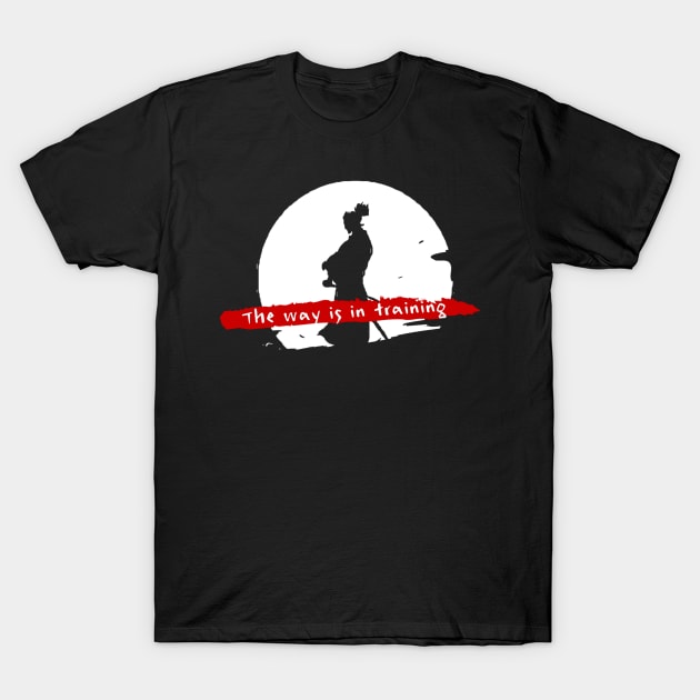 " The Way is in Training " V.3 Miyamoto Musashi T-Shirt by Rules of the mind